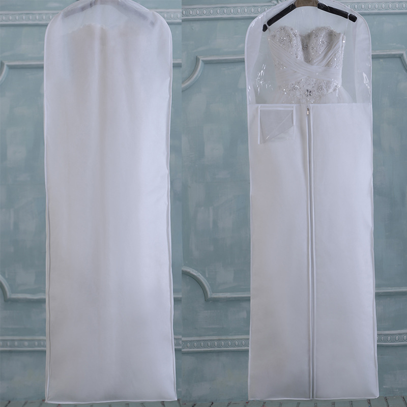 SGW09 Odolný proti prachu vzor Vlastní kvalita Svatební šaty oděv taška na svatbu použité
